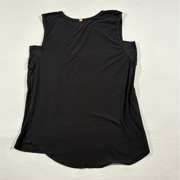 Lunya Womens Black Sleeveless Cotton Poly Crew Neck Muscle Tee Tank Top Sz XL - Picture 7 of 8
